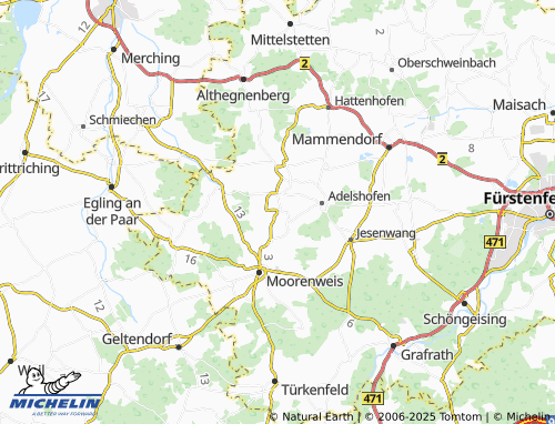 MICHELIN Langwied map - ViaMichelin