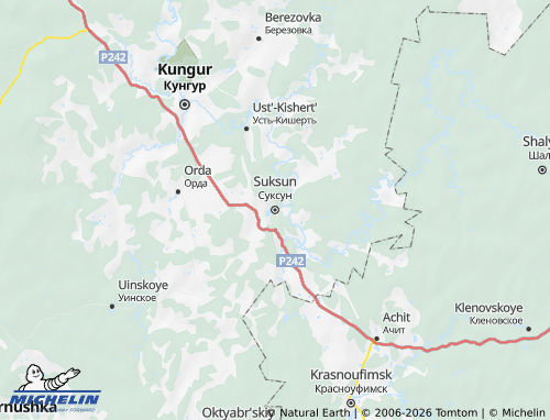 Carte MICHELIN Suksun - ViaMichelin
