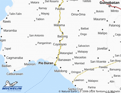 MICHELIN Agol map - ViaMichelin