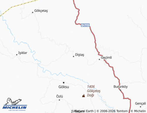 Kaart MICHELIN Diştaş - ViaMichelin
