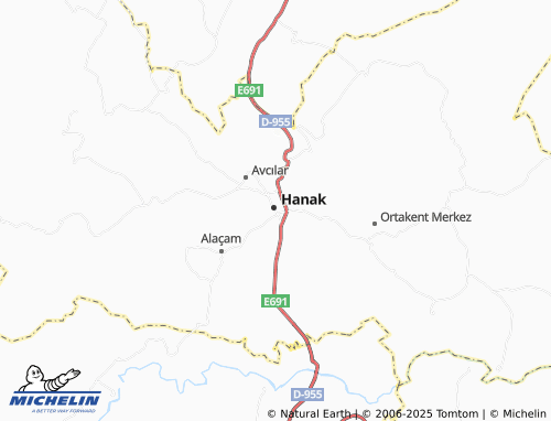 MICHELIN Selamverdi map - ViaMichelin