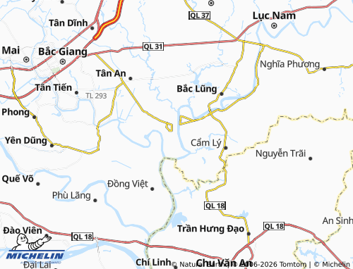 Mapa MICHELIN Trí Yên - ViaMichelin