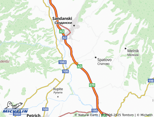 MICHELIN Novo Delchevo map - ViaMichelin