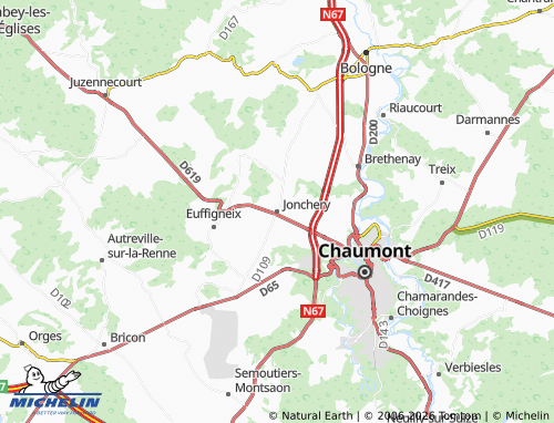 Mapa MICHELIN Jonchery - ViaMichelin