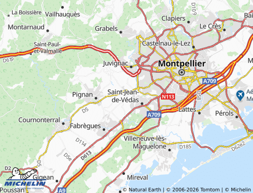 MICHELIN Lavérune map - ViaMichelin