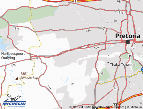 MICHELIN Saulsville map - ViaMichelin
