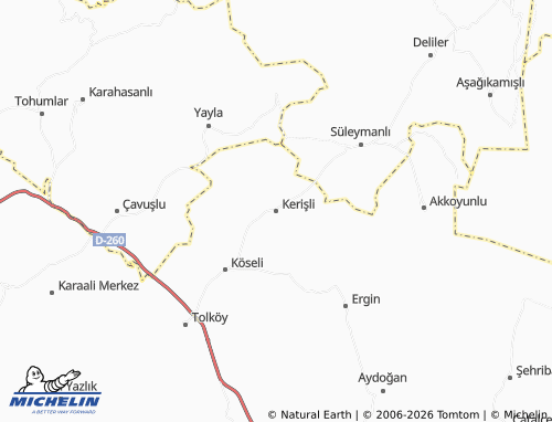 Mappa MICHELIN Kerişli - ViaMichelin