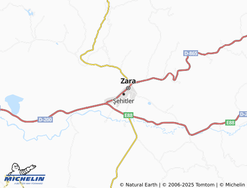 MICHELIN Şehitler map - ViaMichelin