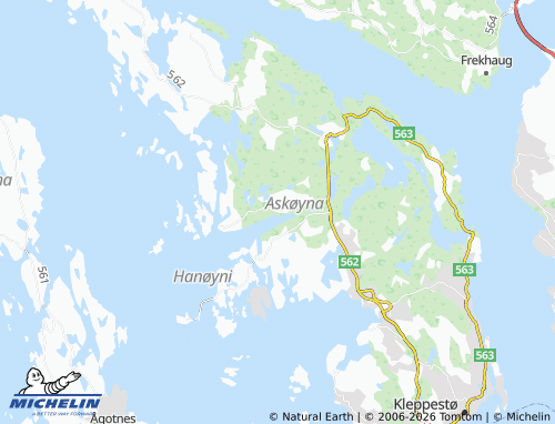 MICHELIN Davanger map - ViaMichelin