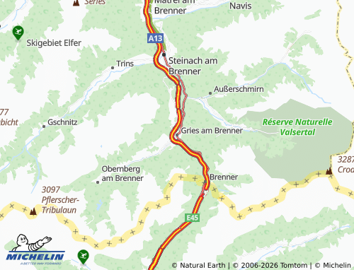 Mapa MICHELIN Gries am Brenner - ViaMichelin
