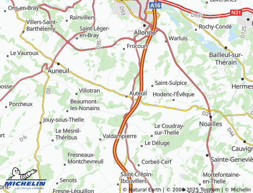 MICHELIN Auteuil map - ViaMichelin