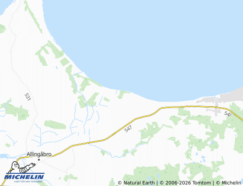 Mapa MICHELIN Lystrup Strand - ViaMichelin