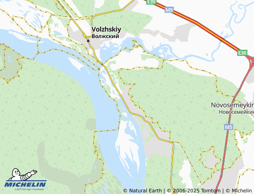MICHELIN Krasnaya Glinka map - ViaMichelin