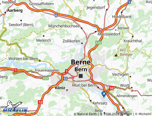 Mappa MICHELIN Bremgarten bei Bern - ViaMichelin