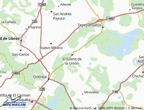 MICHELIN El Fuerte de la Unión map - ViaMichelin