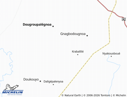 MICHELIN-Landkarte Dérigoué - ViaMichelin