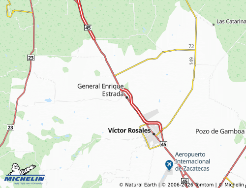 MICHELIN Jacaranda map - ViaMichelin