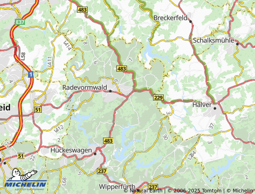 MICHELIN Rädereichen map - ViaMichelin