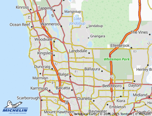 MICHELIN Darch map - ViaMichelin