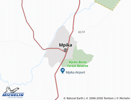 Mappa MICHELIN Mpika - ViaMichelin