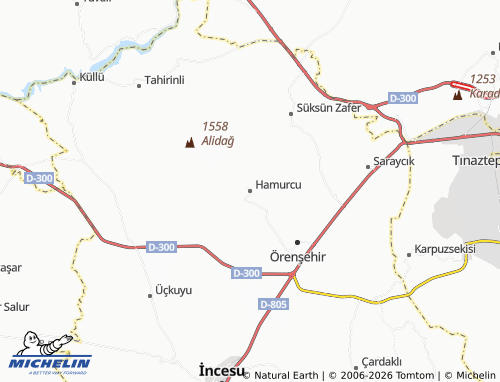 Mappa MICHELIN Hamurcu - ViaMichelin