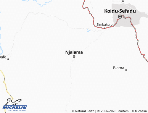 MICHELIN Njaiama map - ViaMichelin