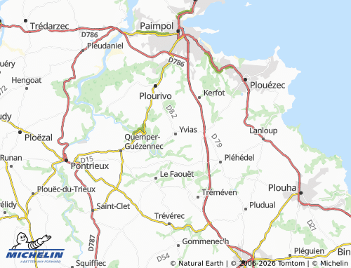 MICHELIN Yvias map - ViaMichelin