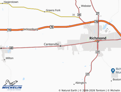 Mappa MICHELIN Centerville - ViaMichelin