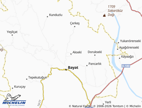 Mappa MICHELIN Akseki - ViaMichelin