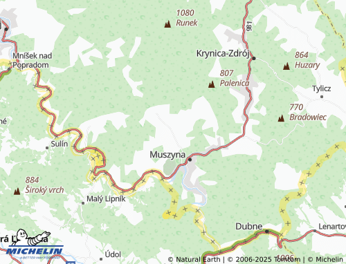 MICHELIN Złockie map - ViaMichelin
