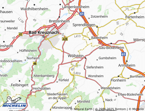 MICHELIN Volxheim map - ViaMichelin