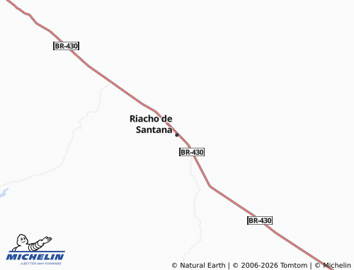 Mapa MICHELIN Riacho de Santana - ViaMichelin