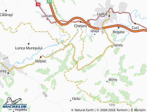 Carte MICHELIN Găbud - ViaMichelin
