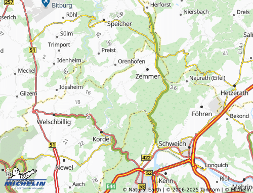 Carte MICHELIN Rodt - ViaMichelin