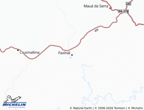 Carte MICHELIN Faxinal - ViaMichelin