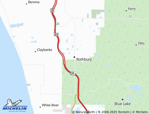 MICHELIN Rothbury map - ViaMichelin