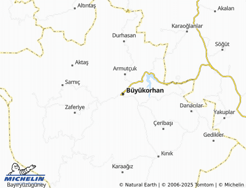 MICHELIN Büyükorhan map - ViaMichelin