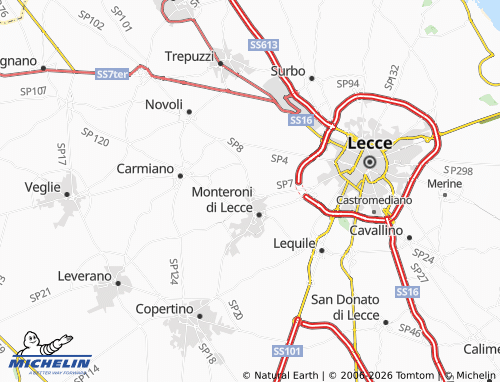MICHELIN Arnesano map - ViaMichelin