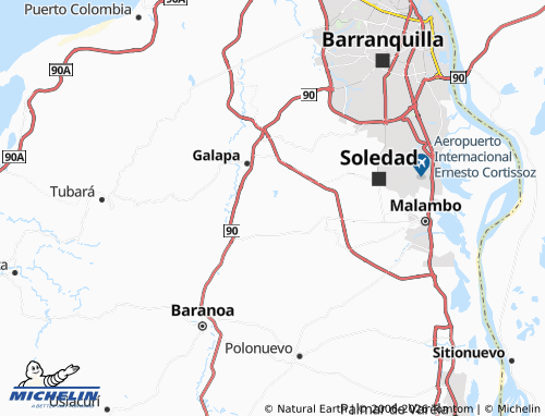 Mapa MICHELIN La Sierra - ViaMichelin