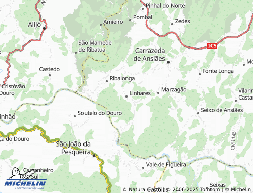 MICHELIN Linhares map - ViaMichelin