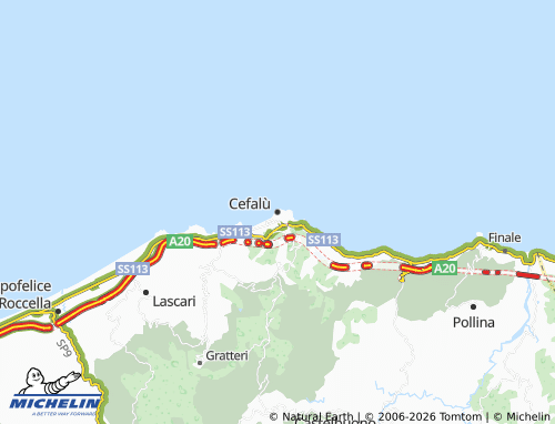 MICHELIN Cefalu map - ViaMichelin