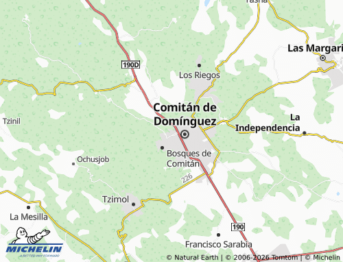 MICHELIN La Represa map - ViaMichelin