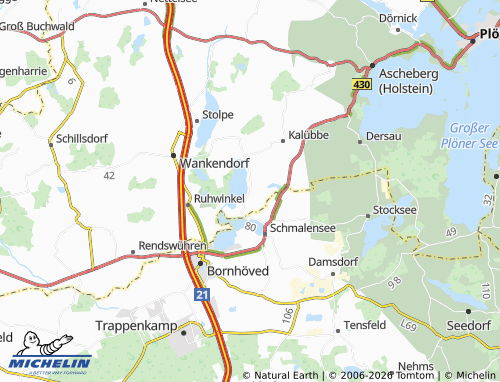 Mappa MICHELIN Belau - ViaMichelin