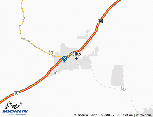 Carte MICHELIN Elko - ViaMichelin