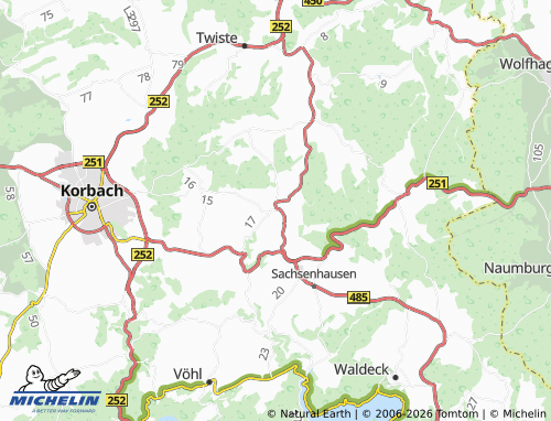 MICHELIN Höringhausen map - ViaMichelin