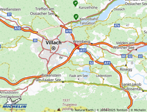 MICHELIN Kleinsattel map - ViaMichelin