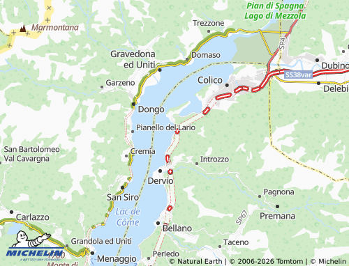 MICHELIN Dorio map - ViaMichelin
