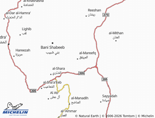 Carte MICHELIN al-Mareefq - ViaMichelin