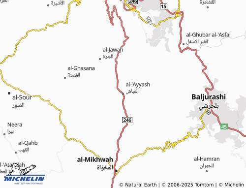Carte MICHELIN al-'Ayyash - ViaMichelin