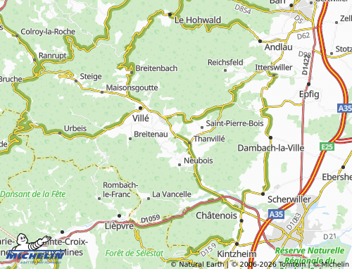 Mapa MICHELIN Saint-Maurice - ViaMichelin
